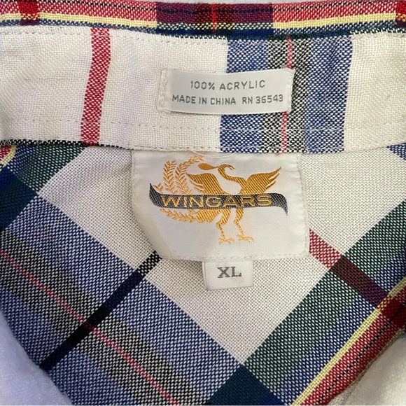 Wingars Western Style Longsleve Pearl-snap Button Up Shirt Mens XL - Picture 7 of 9